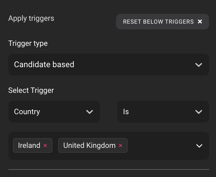 Data cleansing trigger configuration